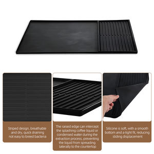 Tapete de Silicona Ligero de 490g para Café, 2 en 1, Antideslizante y con Drenaje, para Cocina o Barra de Desayunos - Product Image 4