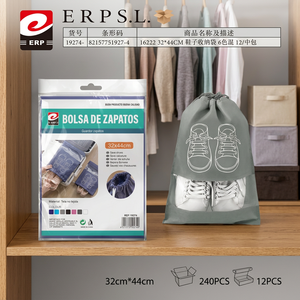 Borsa Porta Scarpe Pieghevole Riutilizzabile in Tessuto Non Tessuto 32x44cm, Organizzatore Monolivello per Scarpe e Armadio da Viaggio - Product Image 3