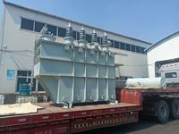 Transformateur de puissance triphasé immergé dans l'huile avec une puissance nominale de 110 kV/132 kV de 10 MVA, connexion vectorielle Dyn11, certification ISO9001