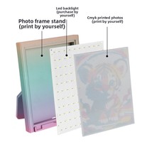 Papan Ekspansi Printer 3D Berbentuk T Panel Lampu CMYK Kit LED Lampu Latar Transparan Bertenaga USB 5V Kontrol Ganda (Tombol)
