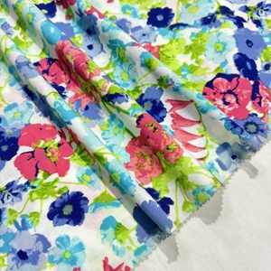 <span class=keywords><strong>Tissu</strong></span> imprimé 100% coton polyvalent avec drapé <span class=keywords><strong>fluide</strong></span> pour vêtements - Product Image 3
