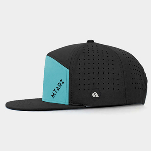 OEM Chất Lượng Cao 7 Bảng Điều Chỉnh Hóa Đơn Phẳng PVC Biểu Tượng Polyester Tia Laser Không Thấm Nước Cắt Lỗ Đục Mũ Với Biểu Tượng Tùy Chỉnh Snapback Cap - Product Image 3