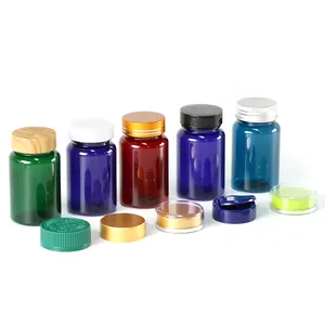 XWM All kinds of Wholesale Empty Plastic Capsule Container Transparent Bottle With Screw Lid