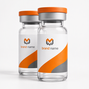 Custom Printed Peptide Vial Labels Self Adhesive <b>Waterproof</b> <b>Stickers</b> Fit Different Sizes Peptide Glass Vials - Product Image 4