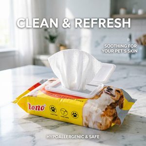 Lingettes Hypoallergéniques pour Animaux de Compagnie, Formule Douce pour Peaux Sensibles, Étiquette Personnalisée, Lingettes de Toilettage pour Chats et Chiens, Dissolvant de Taches de Larmes, 70 Lingettes - Product Image 5