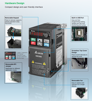 Delta 100% Neuf et Original VFD13AMS43ENSHA VFD17AMS43ANSHA VFD17AMS43ENSHA Variateur de Fréquence Compact Standard Série MS300 IP20 / IP40