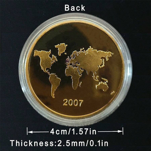 באיכות גבוהה לוגו מותאם אישית מטבעות אספנות מצופה זהב וכסף מצופה זהב וכסף - Product Image 2