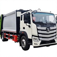 Camion à ordures compacteuses FOTON 4x2 avec benne de 15 m³ équipé d'un moteur WeiChai 240 CV