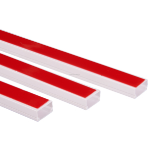 Goulotte de câble <span class=keywords><strong>en</strong></span> <span class=keywords><strong>plastique</strong></span> d'usine avec ruban adhésif Goulotte de conduit de fil électrique <span class=keywords><strong>en</strong></span> PVC Goulotte de câble <span class=keywords><strong>en</strong></span> PVC avec autocollant - Product Image 1