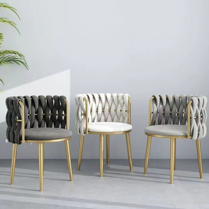 Silla de manicura, silla de maquillaje, silla para invitados, silla de maquillaje nórdica, silla de tocador para dormitorio y sala de estar, silla de tocador de lujo ligero - Product Image 3