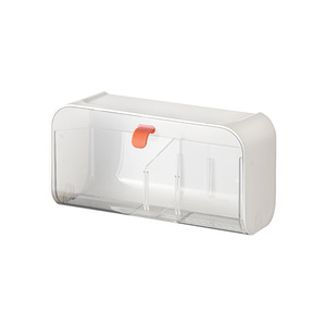 Caja de Almacenamiento de Cosméticos Multifuncional de Pared con Diseño Transparente de Múltiples Compartimentos - Product Image 1