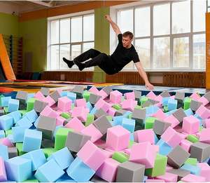 Texture de fond colorée de blocs cubes souples, blocs pour tout-petits, cubes <span class=keywords><strong>en</strong></span> mousse pour décoration, bricolage, matériel mathématique - Product Image 5