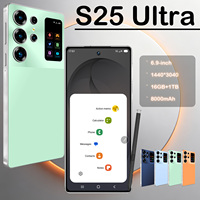 Smartphone haut de gamme S25 Ultra 5G avec écran OLED de 7,3 pouces et batterie de 8000 mAh pour les grossistes en téléphonie mobile