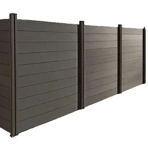 Wholesale 6ft 8ft Outdoor WPC Plastic Privacy Fence Panels Garden Fencing Trellis & Gates