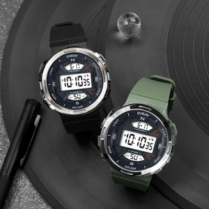 5atm Waterproof Custom Logo <strong>Teenager</strong> Wrist Sport <strong>Watches</strong> Calendars Date Week <strong>Watch</strong> for Men Alloy Shell Men Digital <strong>Watch</strong> - Product Image 1
