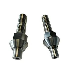 GR5 M14x1.5 titanium wheel stud and lug nut with high strength