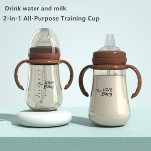 Bouteilles de lait pour bébé en plastique de qualité alimentaire, écologiques, sans BPA, personnalisées, 240 ml/300 ml - Product Image 4