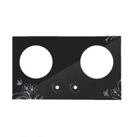 Panneaux en verre céramique trempé sur mesure de 3-5 mm pour cuisinières à gaz, résistants aux hautes températures, décoration industrielle, surface 9H