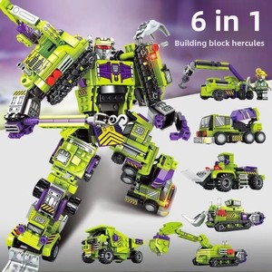 103081-086 Mecha Transformer Hercules 6-en-1 Jouet de construction pour garçons Blocs de construction en plastique <span class=keywords><strong>Robot</strong></span> à assembler - Product Image 5