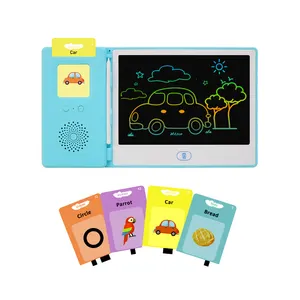 Tùy chỉnh Ngôn Ngữ Học tập thẻ flash mặt Flashcard cho trẻ em flash card máy học tập với LCD bằng văn bản máy tính bảng 8.5 inch