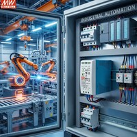 Alimentation électrique économique sur rail DIN en plastique 50W 24V 2,5A 85-264VAC pour automatisation industrielle MDR-60-24 simple, efficacité 87%, nouvelle