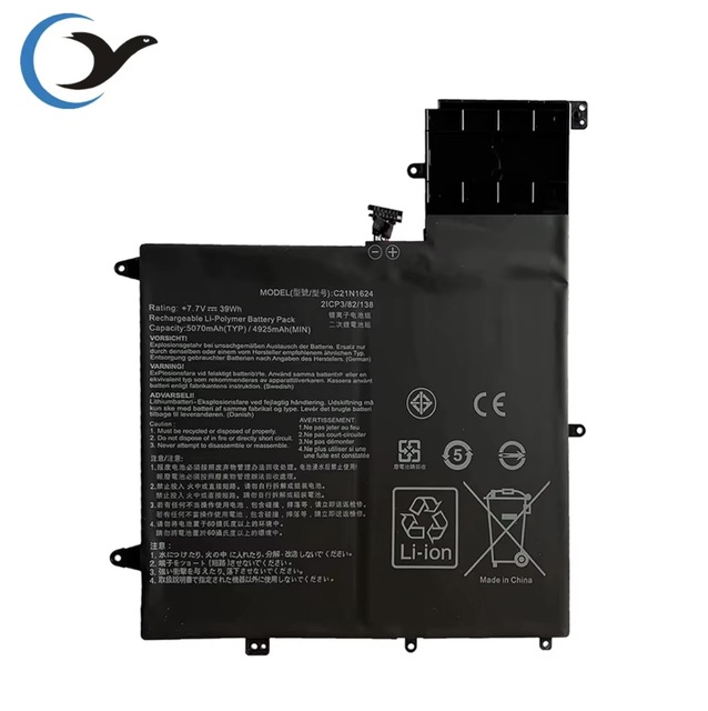 C21N1624 Replacement Laptop Battery C21N1624 for Asus ZenBook Flip S UX370UA Q325UA Q325UAR UX370UA-C4061T Q325U-BI7T18