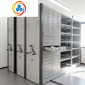 Nuevo Archivador Móvil de Acero, Muebles de Biblioteca, Sistema de Compactación de Archivos, Estanterías Densas, Diseño Moderno y Compacto - Product Image 1