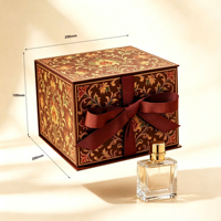 Emballage cadeau de luxe pliable haut de gamme et élégant en carton rigide avec logo, boîte cadeau pour cadeaux, mariages, occasions spéciales
