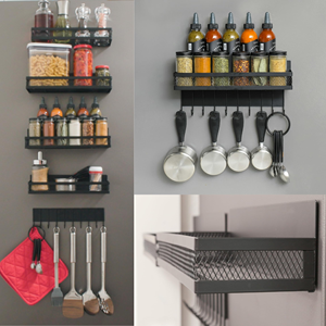 Estante Magnético Extraíble de Metal para Especias, de un Solo Nivel, para Refrigerador, con Ganchos - Product Image 2