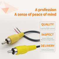 Connecteur de câble AV étamé personnalisé haut-parleur RCA câble audio ouvert mâle et femelle, utilisé dans le cinéma maison et les systèmes audio de voiture
