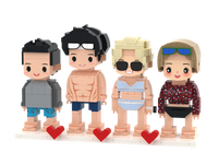 Figura de Bloques de Construcción de Plástico Personalizada a Partir de Foto, Retrato de Ladrillos Personalizado, Regalo para Cumpleaños o Aniversario