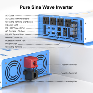 Tinh khiết Sine Wave Inverter 1000W 2000W 3000W 12V/24V DC để 110V/120V AC biểu tượng tùy chỉnh off-lưới RV biến tần - Product Image 5