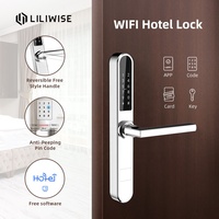 Cerradura Inteligente para Puerta Liliwise, Gran Venta, WIFI, BLE, Código, Hotel, RFID, Tuya, TTlock, Impermeable, Delgada