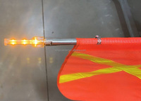 Fouet lumineux LED de signalisation à base magnétique puissante DC12-24V pour la sécurité minière, 1.2m 1.8m 2.4m 3.0m 3.6m, pour camions, pick-ups et véhicules tout-terrain