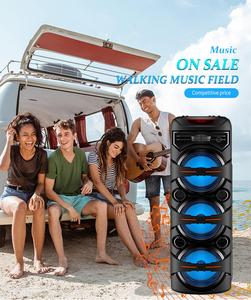 New zqs8302 8 "* 3 di động PA Hệ thống loa ngoài trời Loa di động PA hệ thống với không dây Microphone Đảng Lights - Product Image 4
