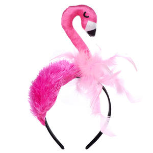 Personaje <span class=keywords><strong>de</strong></span> dibujos animados flamenco Cosplay Pretty Pink Flamingo vestido disfraz niña niños sombreros animales Halloween - Product Image 1