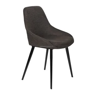 Acogedora y elegante <span class=keywords><strong>Silla</strong></span> <span class=keywords><strong>de</strong></span> comedor <span class=keywords><strong>de</strong></span> cocina <span class=keywords><strong>de</strong></span> tela verde <span class=keywords><strong>oliva</strong></span> acolchada con patas <span class=keywords><strong>de</strong></span> metal - Product Image 4