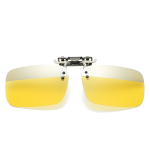 Polarized <b>Clip</b>-On Sunglasses Lenses UV400 Resin Metal <b>Frame</b> Unisex Driving Night Vision Sun Protection Fashion Outfits - Product Image 5