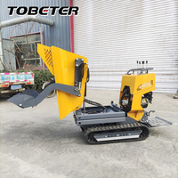 Mini-dumper sur chenilles hydraulique 500 kg 200 dm³ CE Euro 5 pour ferme, jardin, construction, entrepôt