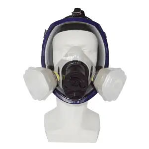 Vente en gros de protection des yeux protection respiratoire masque à gaz industriel large champ de vision masque à gaz complet