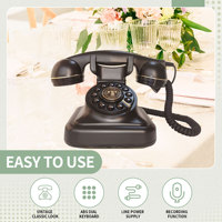 Téléphone antique pour messages de mariage, enregistreur de messages audio vintage, livre de messages vocaux, confession vocale FiayaCom AN-F01 32 Go