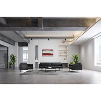 Canapé de luxe de haute qualité en tissu et cuir PU, élégant, design de créateur, pour bureau, PDG, directeur, salle VIP, réception