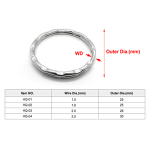EWANG Factory Supply Round Keyring Promotional Metal DIY Silver <strong>Split</strong> <strong>Key</strong> <strong>Ring</strong> - Product Image 3