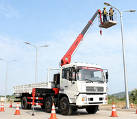 Grue télescopique montée sur camion de 12 tonnes de haute qualité, modèle SQ12SK3Q, avec moteur, pompe, boîte de vitesses et roulement – Vente chaude