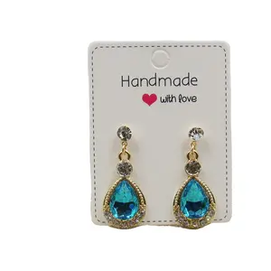 OEM earrings packing paper display card jewelry display cards with custom logo