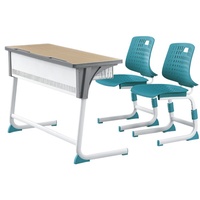 Bureau et chaises d'étude ergonomiques modernes et réglables, fabriqués en Chine, pour salles de classe – Table et chaise d'étude durables