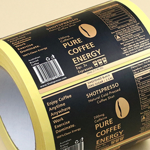 Free design China Manufacturers Custom Private Brand Name Printing Logo Adhesive Roll Labels Stickers For Bottle Packaging