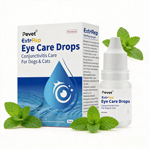 <span class=keywords><strong>Gotas</strong></span> Oftálmicas para Mascotas Pevet, Solución Hidratante <span class=keywords><strong>con</strong></span> Ácido Hialurónico, Cuidado Ocular Diario para Perros y Gatos, Limpieza de Manchas de Lágrimas, Sin Antibióticos - Product Image 1