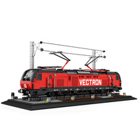 Ensembles de blocs de construction drôle Reobrix 66019 bricolage construire Rail Train ensemble Abs bloc Mini Figure en plastique construction jouets enfants jouets