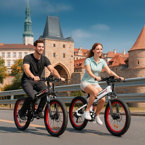 Magazzino UE, Spedizione Gratuita, Bicicletta Elettrica Pieghevole con Pneumatici Fat da 26*3.0 Pollici, 48V 15Ah, Assistenza alla Pedalata - Product Image 2